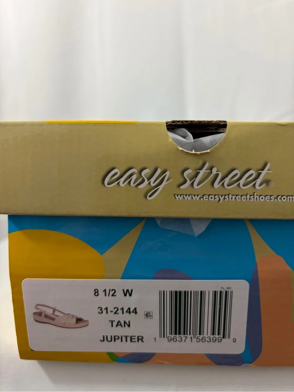 NWT Easy Street Women’s Size 8.5W Brown Bow Slingback Sandals